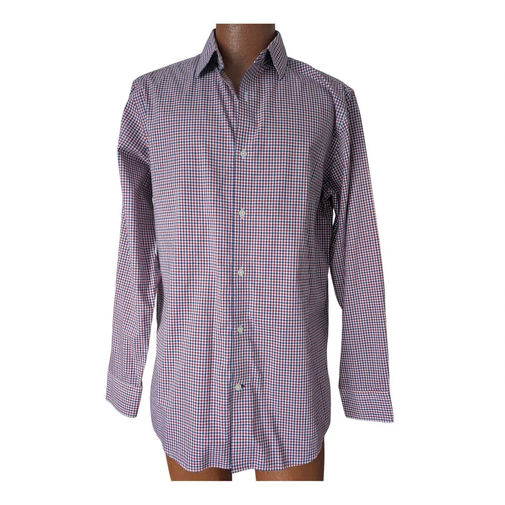 Banana Republic Camden Fit Checked Button Up Shirt‎ Men Large Cotton Long Sleeve